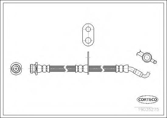 CORTECO 19035275 Гальмівний шланг