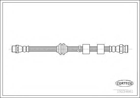 CORTECO 19034661 Гальмівний шланг