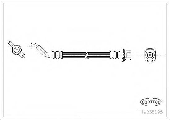 CORTECO 19035295 Гальмівний шланг