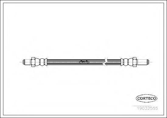 CORTECO 19032555 Гальмівний шланг