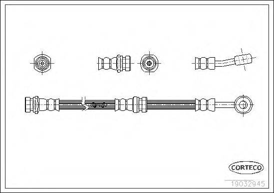 CORTECO 19032945 Гальмівний шланг