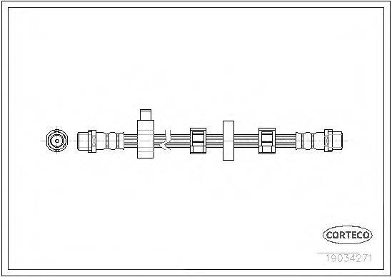 CORTECO 19034271 Гальмівний шланг
