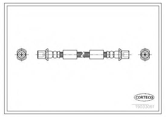 CORTECO 19035061 Гальмівний шланг