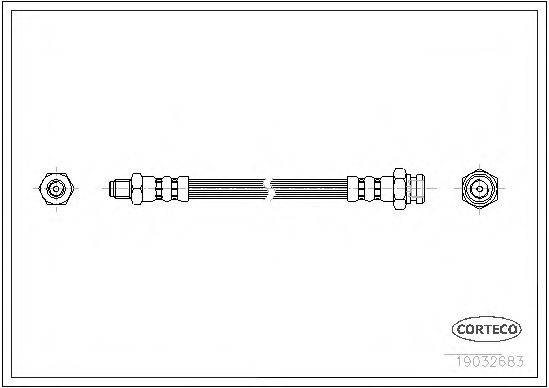 CORTECO 19032683 Гальмівний шланг