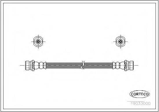 CORTECO 19033000 Гальмівний шланг