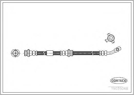 CORTECO 19035048 Гальмівний шланг