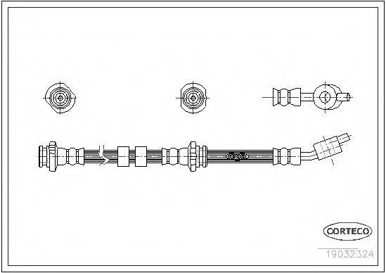 CORTECO 19032324 Гальмівний шланг