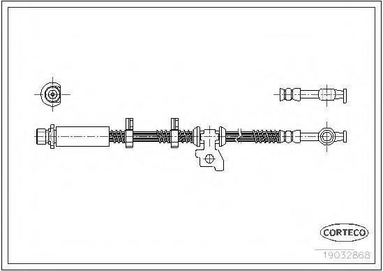 CORTECO 19032868 Гальмівний шланг