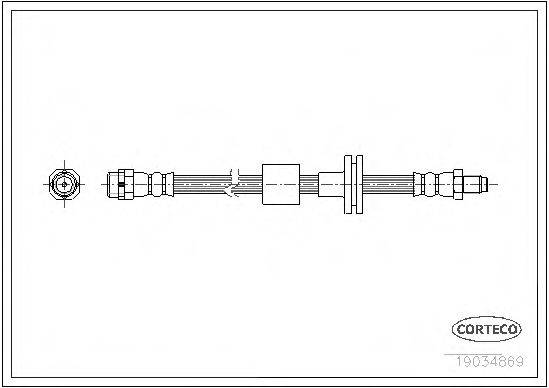 CORTECO 19034869 Гальмівний шланг