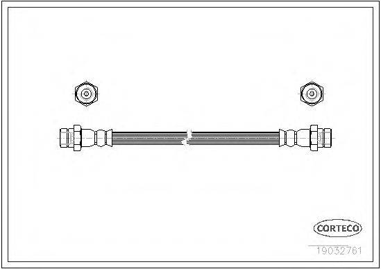 CORTECO 19032761 Гальмівний шланг