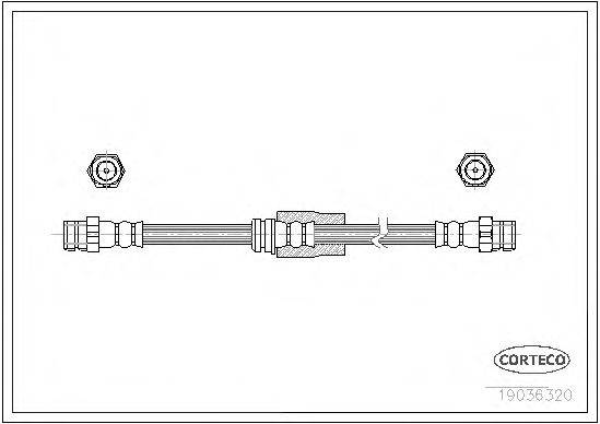 CORTECO 19036320 Гальмівний шланг