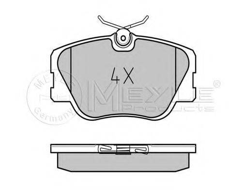MEYLE 0252094119 Комплект гальмівних колодок, дискове гальмо