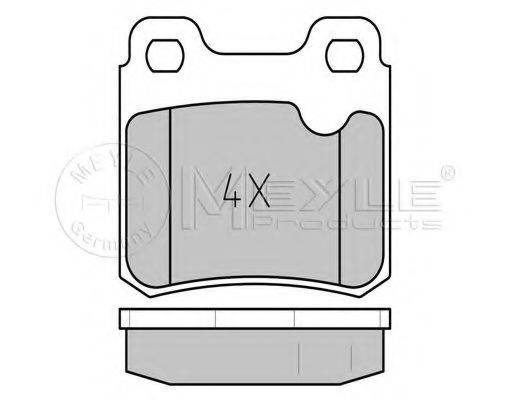 MEYLE 0252114015 Комплект гальмівних колодок, дискове гальмо