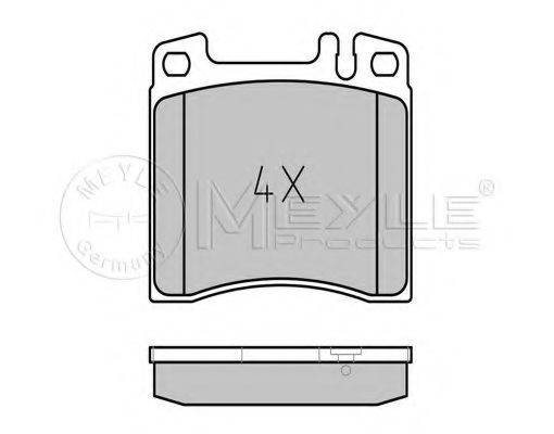 MEYLE 0252130418 Комплект гальмівних колодок, дискове гальмо