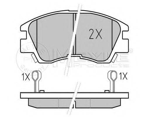 MEYLE 0252137316W Комплект гальмівних колодок, дискове гальмо