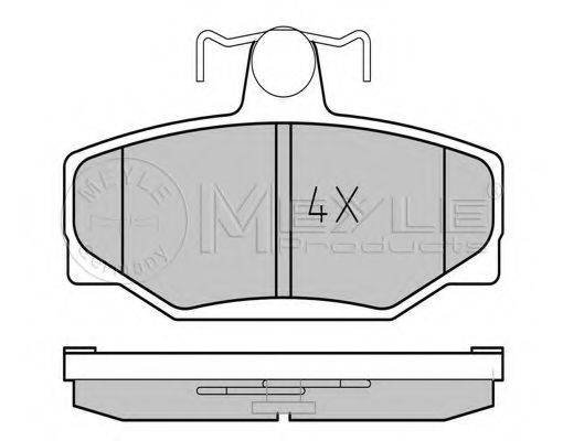 MEYLE 0252138513 Комплект гальмівних колодок, дискове гальмо