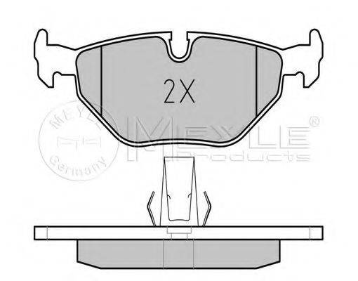 MEYLE 0252169117 Комплект гальмівних колодок, дискове гальмо