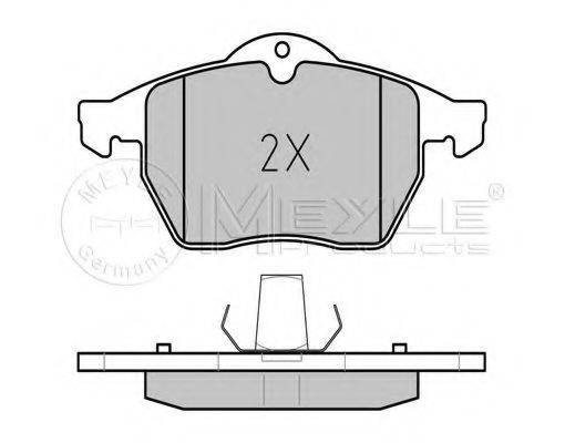MEYLE 0252182919 Комплект гальмівних колодок, дискове гальмо