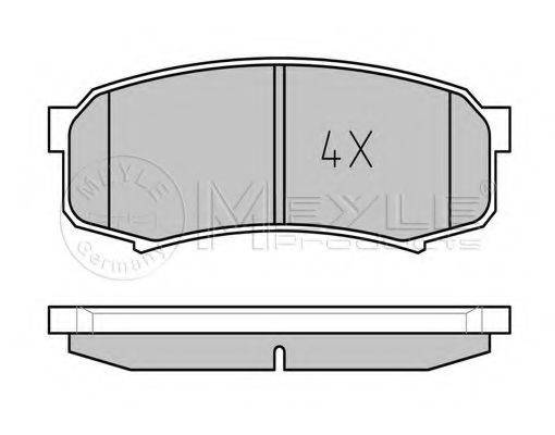 MEYLE 0252194715W Комплект гальмівних колодок, дискове гальмо