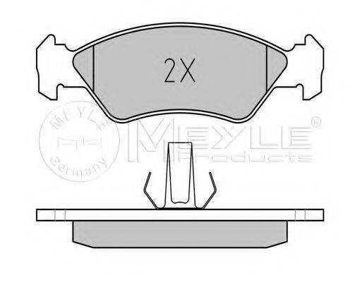 MEYLE 0252310217 Комплект гальмівних колодок, дискове гальмо
