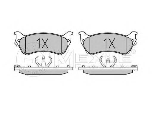 MEYLE 0252318917W Комплект гальмівних колодок, дискове гальмо