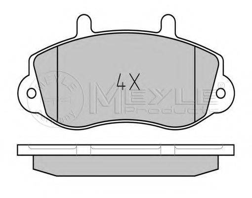 MEYLE 0252330218PD Комплект гальмівних колодок, дискове гальмо