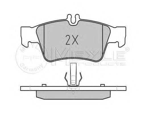 MEYLE 0252333416 Комплект гальмівних колодок, дискове гальмо