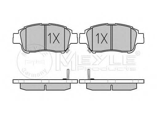 MEYLE 0252334816W Комплект гальмівних колодок, дискове гальмо