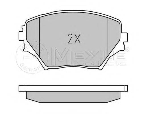 MEYLE 0252358517 Комплект гальмівних колодок, дискове гальмо