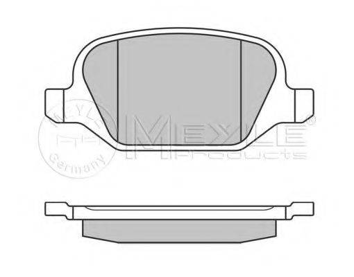 MEYLE 0252360113 Комплект гальмівних колодок, дискове гальмо
