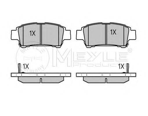 MEYLE 0252364616W Комплект гальмівних колодок, дискове гальмо