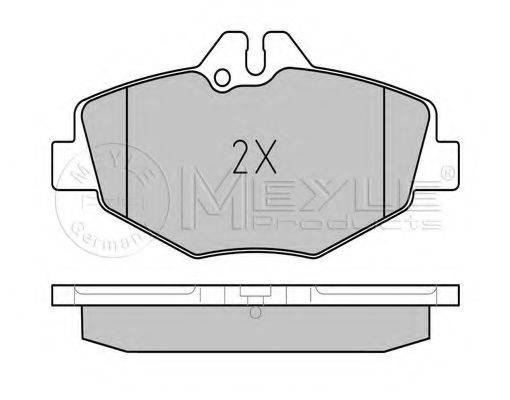 MEYLE 02523743201PD Комплект гальмівних колодок, дискове гальмо