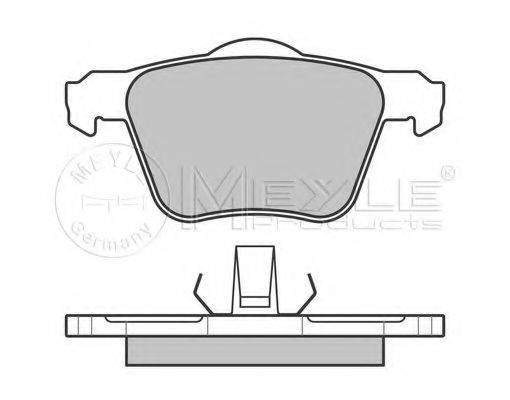 MEYLE 0252414119 Комплект гальмівних колодок, дискове гальмо