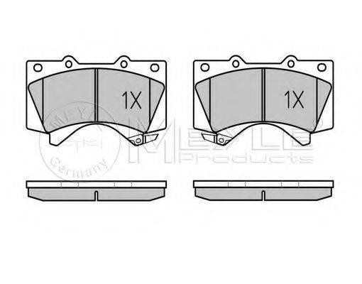 MEYLE 0252438618W Комплект гальмівних колодок, дискове гальмо