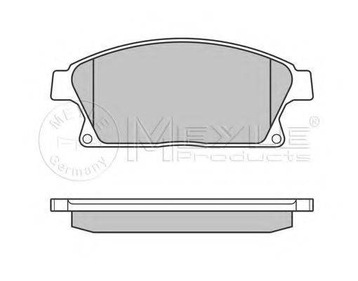 MEYLE 0252503418W Комплект гальмівних колодок, дискове гальмо