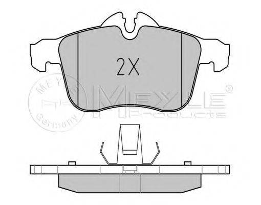 MEYLE 0252833219W Комплект гальмівних колодок, дискове гальмо