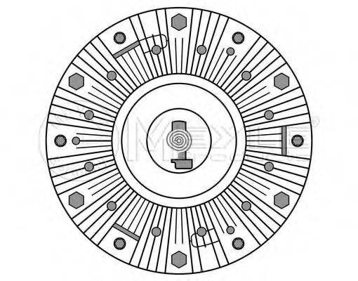 MEYLE 0342340014 Зчеплення, вентилятор радіатора