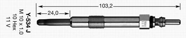 NGK 3413 Свічка розжарювання