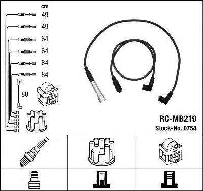 NGK 0754 Комплект дротів запалювання