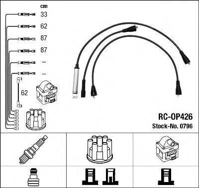 NGK 0796 Комплект дротів запалювання