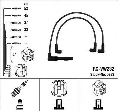 NGK 0963 Комплект дротів запалювання