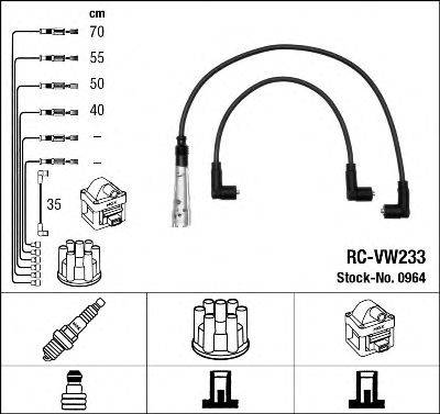 NGK 0964 Комплект дротів запалювання