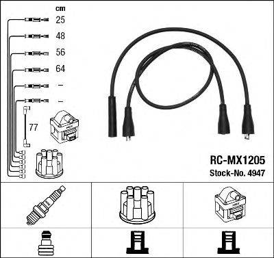 NGK 4947 Комплект дротів запалювання