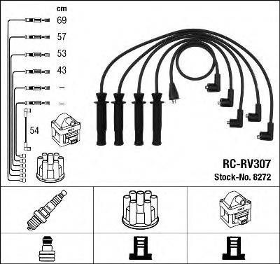 NGK 8272 Комплект дротів запалювання