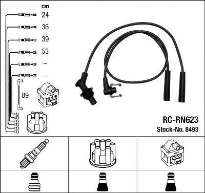 NGK 8493 Комплект дротів запалювання