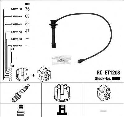 NGK 9099 Комплект дротів запалювання