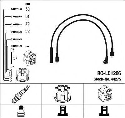 NGK 44275 Комплект дротів запалювання