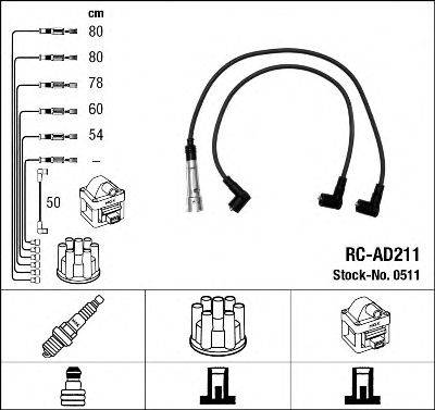 NGK 0511 Комплект дротів запалювання