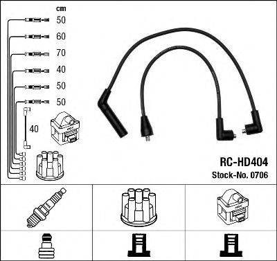 NGK 0706 Комплект дротів запалювання