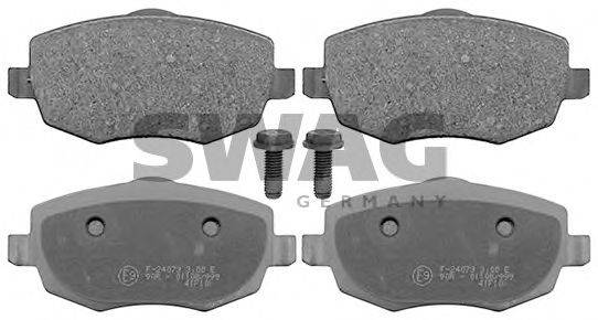 SWAG 72116098 Комплект гальмівних колодок, дискове гальмо